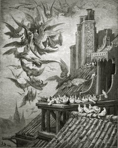 Las Águilas y Las Palomas, ilustración de 